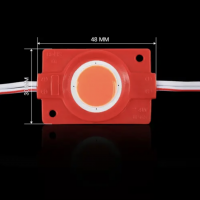 LED модуль BRT COB 2.4Вт круглий RED 12В IP65 Червоний